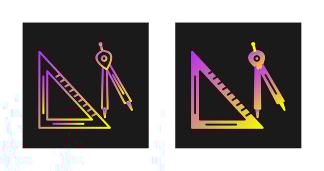 Set Square Vector Icon