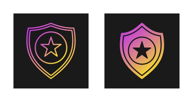 Police Badge Vector Icon