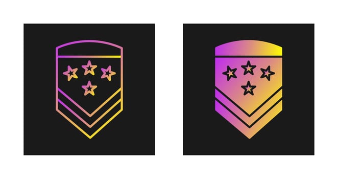 Military Badge Vector Icon