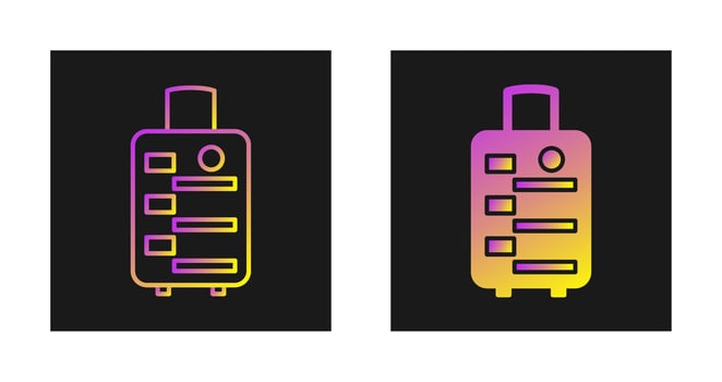 Luggage Bag Vector Icon