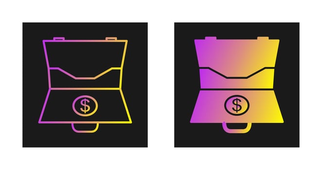 Dollar Briefcase Vector Icon