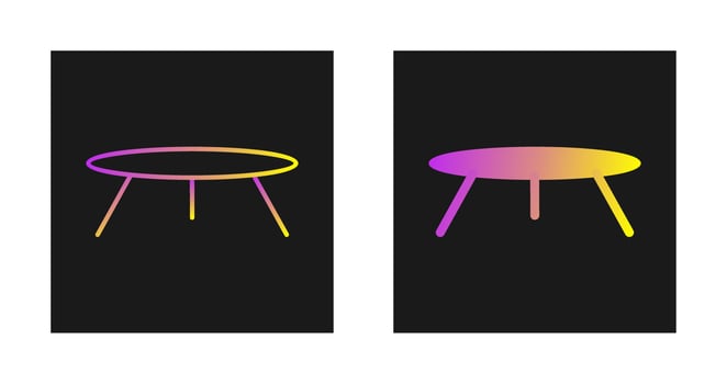 Small Table Vector Icon