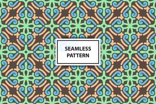 Seamless ornamental pattern. Vintage decorative elements. Template for design vector