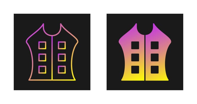 Bullet Proof Vest Vector Icon