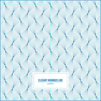 elegant blue of rhombus line pattern vector
