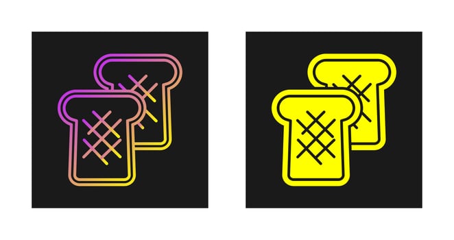 Toast Bread Vector Icon