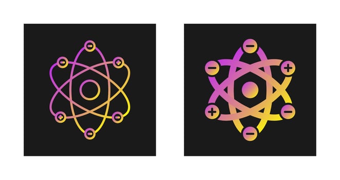 Atom Structure Vector Icon