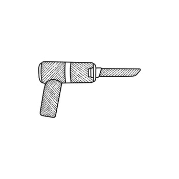 Cleaning Vacuum Tool Line Art Illustration Creative Logo vector