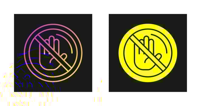 No Passing Vector Icon