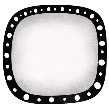 A black and white text box for your message png