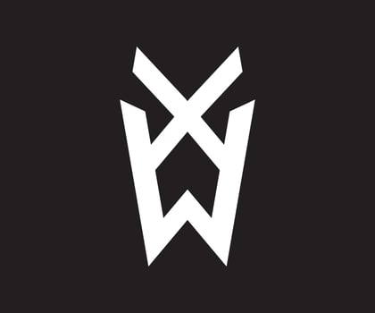 XW Logo Letter Monogram Slash with Modern logo designs template. Minimal love initial letter XW logo. XW Logo Monogram Design Template vector