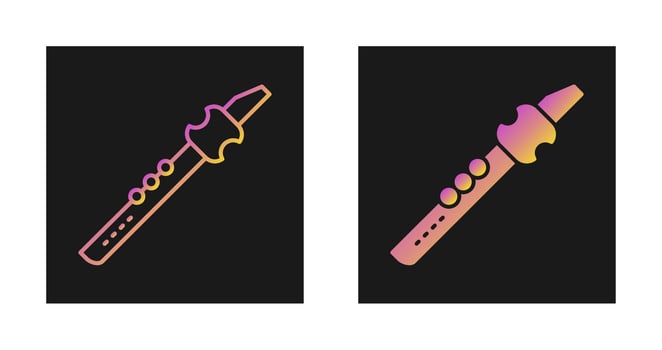 Flute Vector Icon