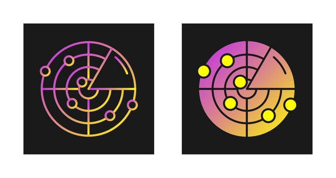 Radar Vector Icon