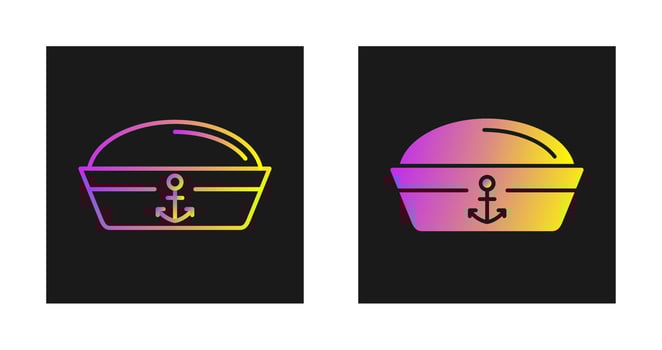 Sailor Hat Vector Icon