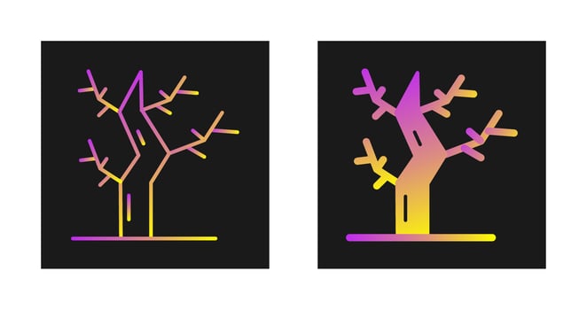 Dry Tree Vector Icon