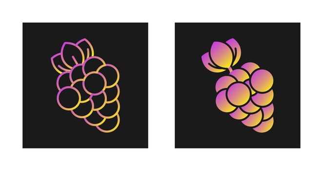 Grapes Vector Icon