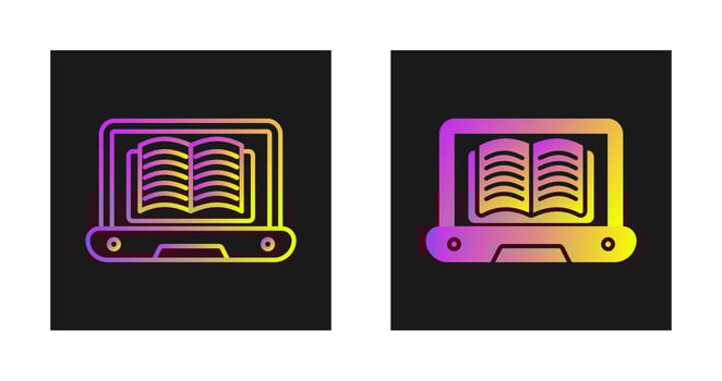Online Learning Vector Icon
