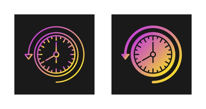Past Time Vector Icon