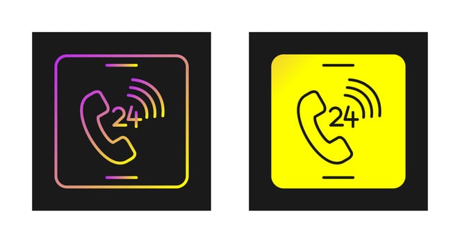 24 hour Vector Icon