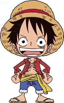 Vector manga anime pirate japan character cute cartoon