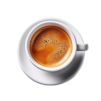 Espresso coffee isolated. Illustration png