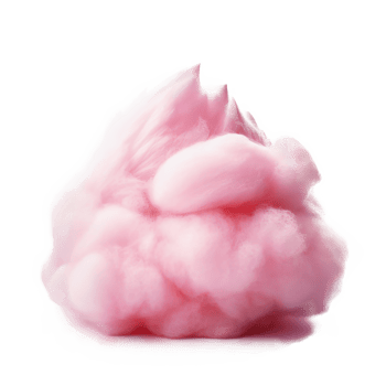 Pink cotton candy isolated. Illustration png