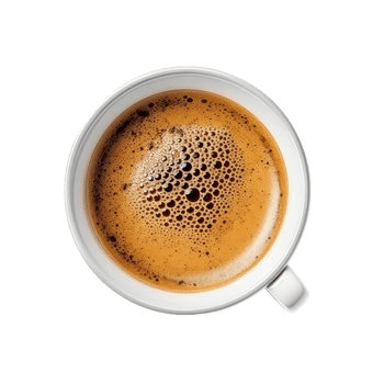 Espresso coffee isolated. Illustration png