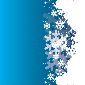 Winter Vector Christmas Background, Isolated Background.