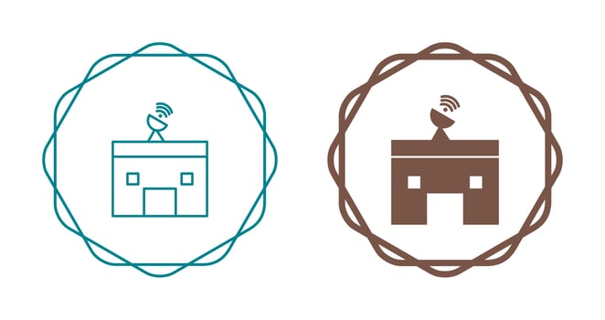 News Station Vector Icon
