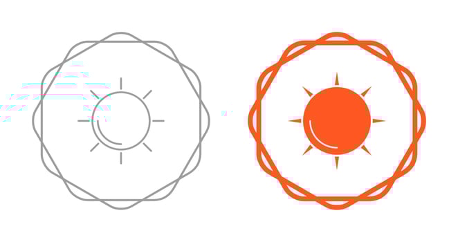 Sun Vector Icon