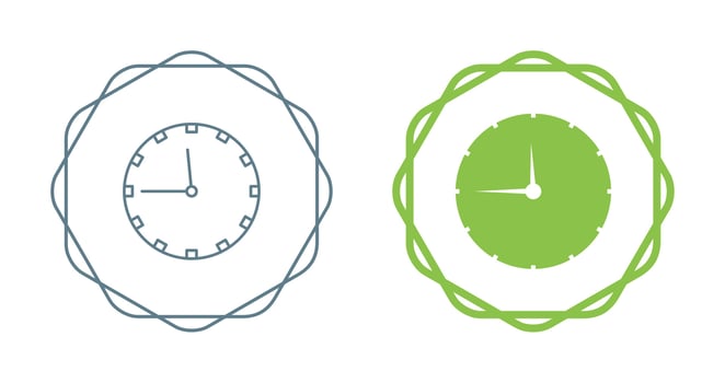 Wall Clock Vector Icon
