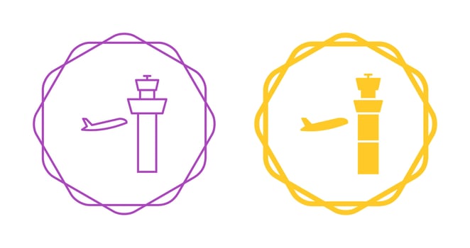 Air Control Tower Vector Icon