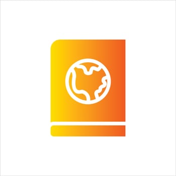 book in flat design style vector