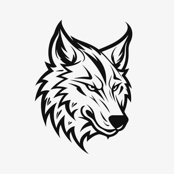 Wolf head logo vector - Animal Brand Symbol