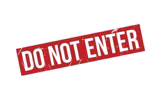 Do Not Enter Rubber Stamp Seal Vector