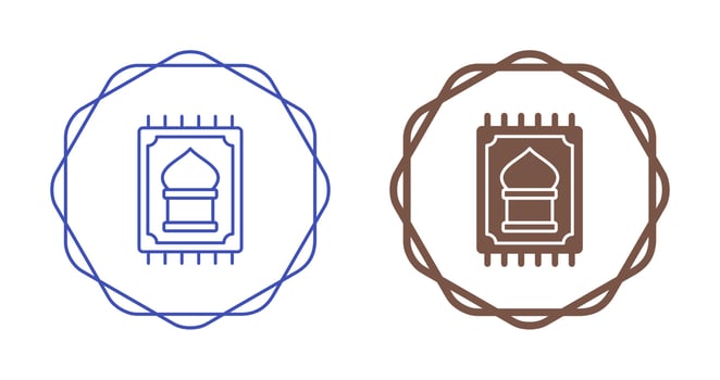 Prayer Rug Vector Icon