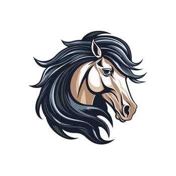 Horse head logo vector - Animal Brand Symbol