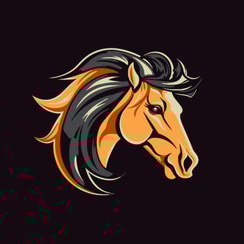 Horse head logo vector - Animal Brand Symbol