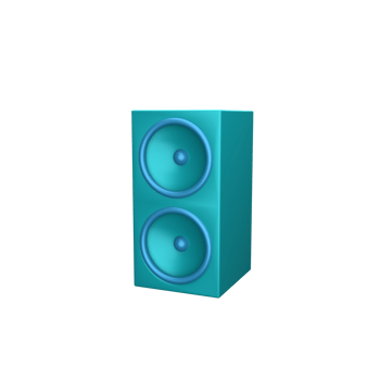 3d icon rendered sound speaker png