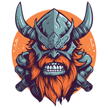 Viking monster with horns png
