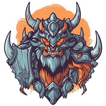illustration of a warrior head png
