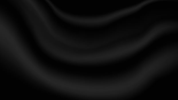 abstract blank black soft creased satin fabric folding texture background for decorative graphic design vector