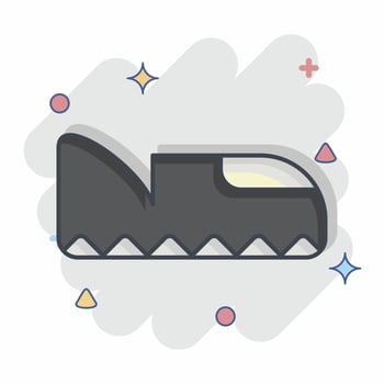 Icon Footwear. related to American Indigenous symbol. comic style. simple design editable vector