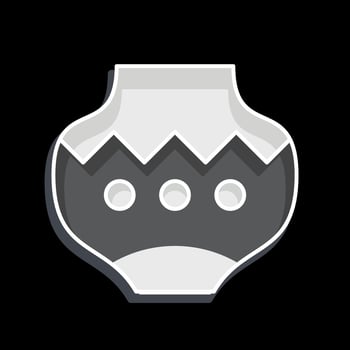 Icon Pot. related to American Indigenous symbol. glossy style. simple design editable vector