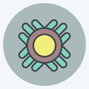 Icon Symbol. related to American Indigenous symbol. color mate style. simple design editable vector