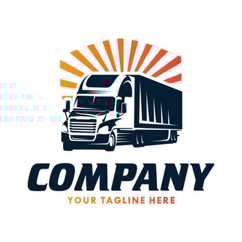 Truck Company Transportation Logo Illustration vector