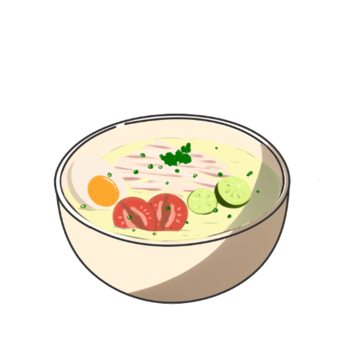 Indonesian Porridge Illustration png