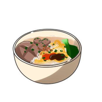 A Bowl of Meatball Illustration png