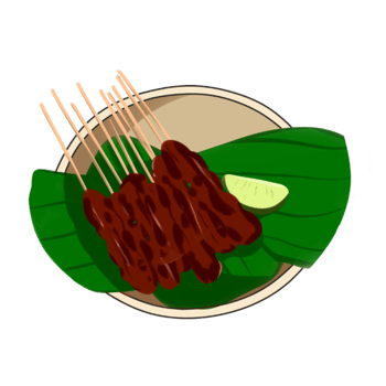Chicken Satay Illustration png