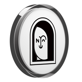 APENFT ,NFT Glass Crypto Coin 3D Illustration png